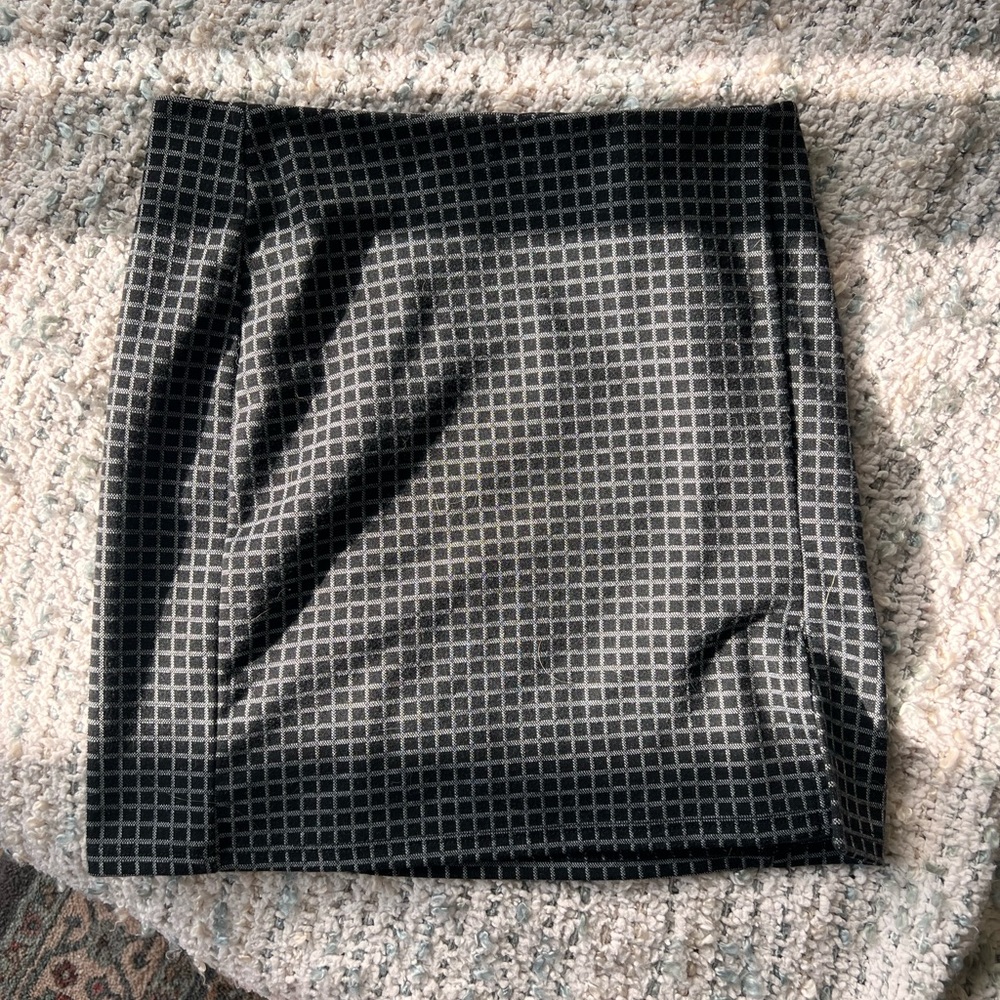 Plaid mini skirt